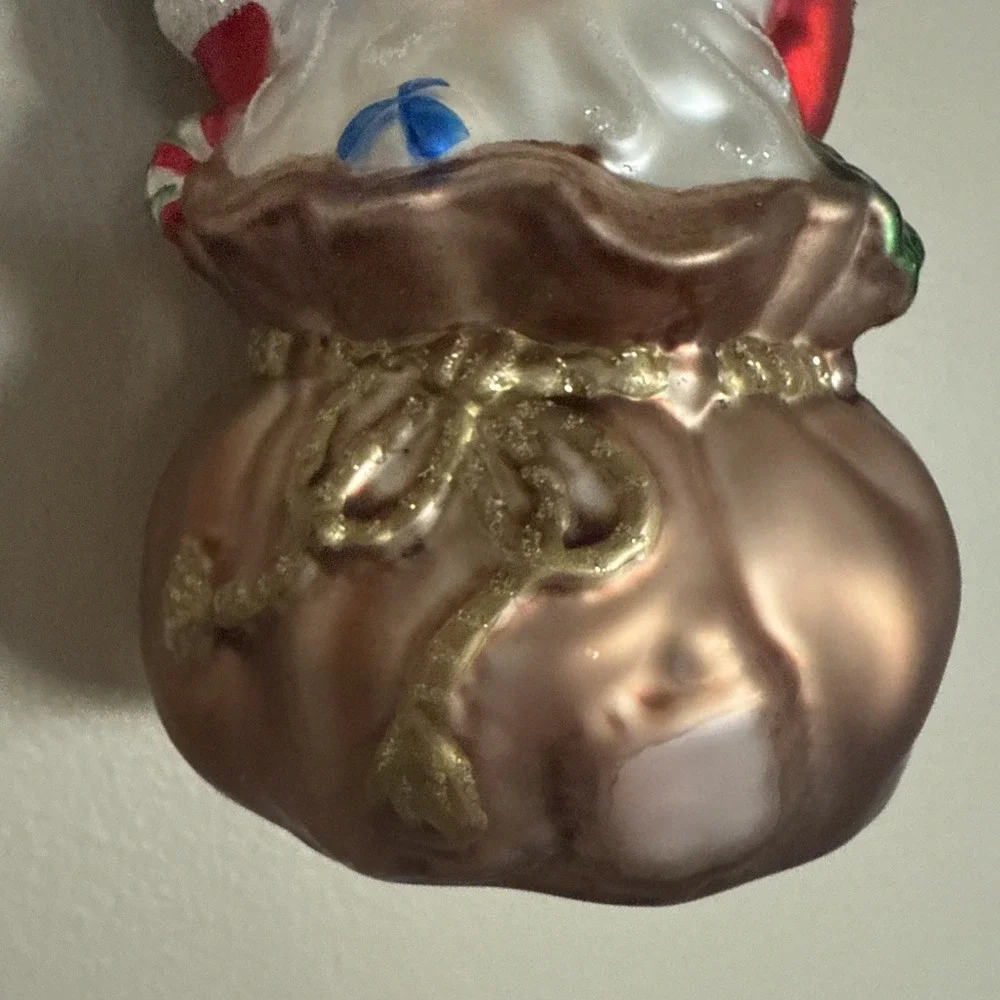 Lumiere Glass Hand-Crafted Painted Blown Glass‎ Santa Claus Figurine Vintage